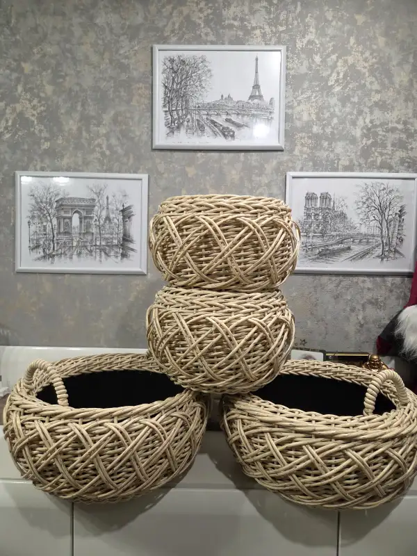 Кашпо из ротанга
