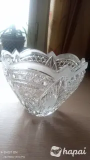 Салатница - конфетница. Хрусталь.