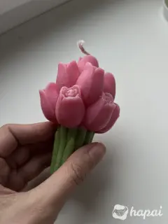 Новая свеча тюльпаны