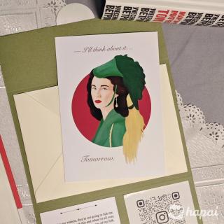Открытка «Скарлетт О'Хара»