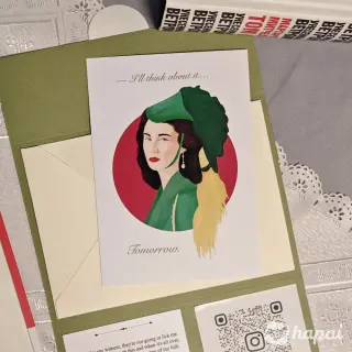 Открытка «Скарлетт О'Хара»