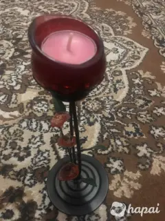 Новая свеча цветок
