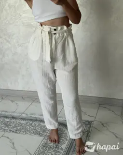 Брюки H&M со льном