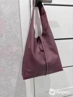 Шоппер из натуральной кожи