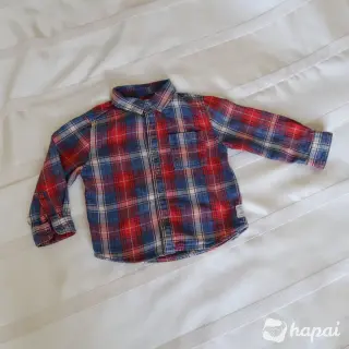 Рубашка в клетку Zara Baby "варенка" на 1,5-2 года