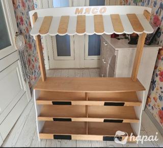 Детский деревянный супермаркет и кухня