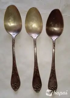 Ложки столовые мельхиор 3 шт. Цена за все.