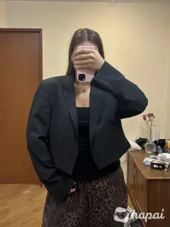 Пиджак шерстяной оверсайз
