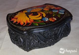 Винтажная пластиковая шкатулка с крышкой из СССР