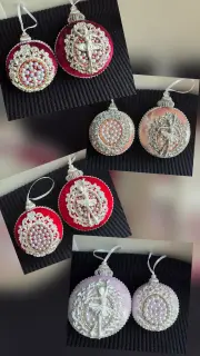 Ёлочные бархатные шары