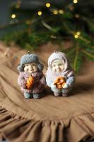 Новогодние игрушки Дети СССР. Гипс,